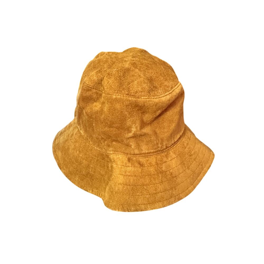 Vintage 1990's Timberland Tan 100% Leather Suede Bucket Hat Size XL - Picture 3 of 7